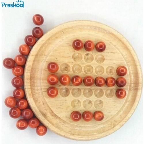 Brain Teaser Toy Intelligent China Kongming Lock Single Noble Chess Classical Magic Wood Jigsaw Puzzle 13.8*13.8*3.2cm