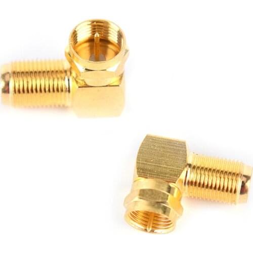 SMA Brass Adapter RP SMA Male Jack To RP SMA Female Jack Screw Thread Connector 90 Degrees Right Angle RF SMA Adapter