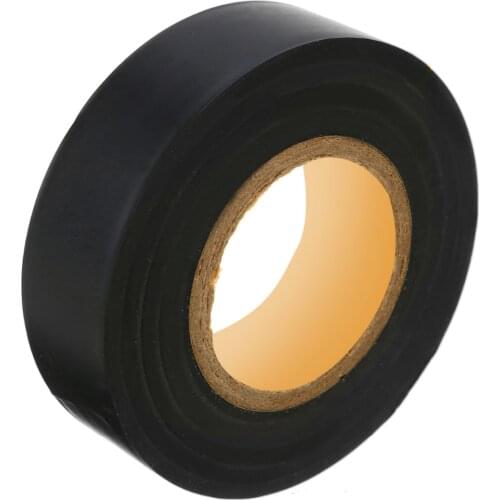Mayitr 1 Roll Black Electrical Tape PVC Electrical Flame Insulation Adhesive Tape for DIY Electrical Tool 17mm*25m