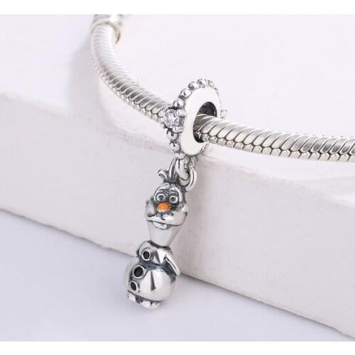 Fashion 925 Sterling Silver Cartoon Character Duke Clown Pendant Charm Bracelet DIY Jewelry Making For Original Pandora