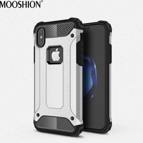 MOOSHION Shockproof cases for iPhone X case Dual Layer Hybrid Slim Armor Rugged Hard Back Case For iPhone X iPhoneX Cover Funda