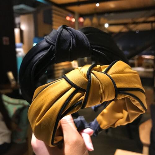 1 pcs Headband for Women Hair Accessories Solid Fabric Hair Headband Adults Knot Hairband for Ladies Headdress Hair Hoop