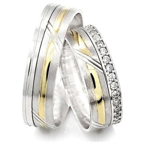 Couple Wedding Ring Sterling Silver 925 Woman And Man Luxury Jewelry Bands Engagement Anniversary Anatolian Civilization Models