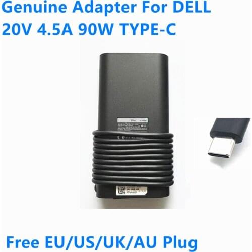 Genuine 20V 4.5A 90W TYPE-C LA90PM170 0TDK33 AC Adapter For DELL 5V 3A 9V 3A 15V 3A Laptop Power Supply Charger