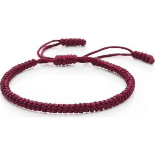 Original Handmade Charm Bracelets for Women Men Lucky Tibetan Buddhist Braided Knots Rope Bracelets&Bangles Fashion Jewelry Gift