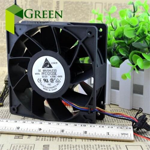 The Original Delta PFC1212DE 12038 120MM computer and server case Big power Cooling fan 12V 4.8A