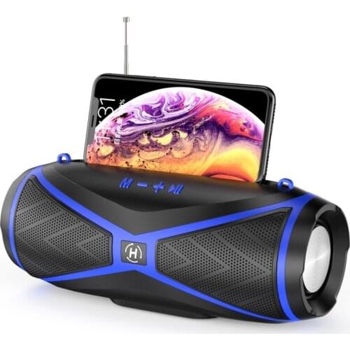 Outdoor Wireless 5.0 Bluetooth Speaker Mobile Phone Bracket Stereo Portable Speakers Pc Sound Box Fm Radio Bluetooth Soundbar