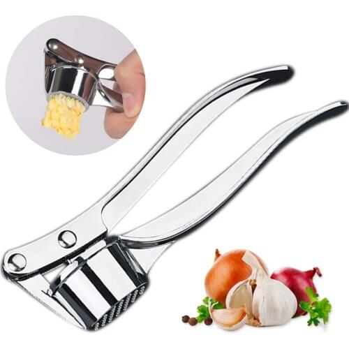 Professional Kitchen Garlic Press Mincer Stainless Steel Garlic Press Chooper Ginger Crusher Peeler Squeezer Cooking Gadgets