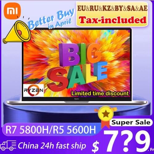 【Real Stock】Xiaomi RedmiBook Pro 15 Laptop AMD Ryzen 7 5800H/R5 5600H 16GB RAM 512GB SSD 15.6 inch 3.2K 90Hz Mi Notebook