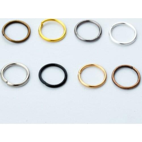 200pcs Jewelry Findings Necklace Connector Jump Rings Open Loops Links Hooks Clasps Bracelet Spacer Beads Cord Charms Dangle