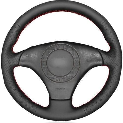 Hand-stitched Black PU Faux Leather Car Steering Wheel Cover for Audi TT (8N) 1998-2001 A8 S8 (D2) 1998-2002 S4 (B5) S6 (C5)