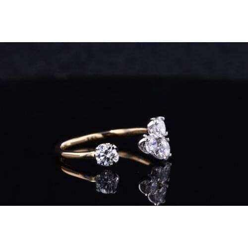 Starszuan GH Color lab grown Diamond 18K Gold Women Engagement ring factory price
