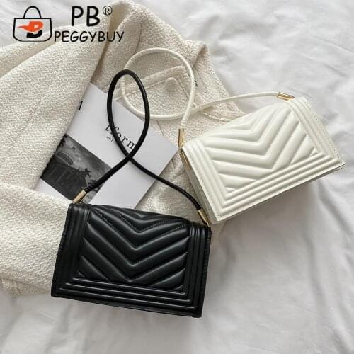 Vintage Women Underarm Bags Casual PU Geometric Embossing Pure Color Flap Shoulder Bags Travel Shopping Bags