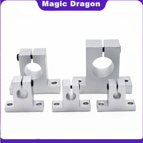 High quality 1PCS 4pcs SK8 SK10 SK12 SK13 SK16 SK20 SK25 SK30 Shaft Support Linear Shaft Support Linear Rod CNC Router