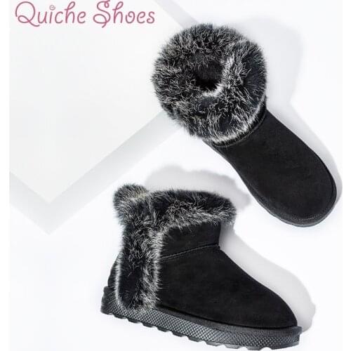 Women Boots Non-slip Waterproof Winter Ankle Snow Boots Women Platform Winter Shoes with Thick Fur Botas Mujer thigh high boots