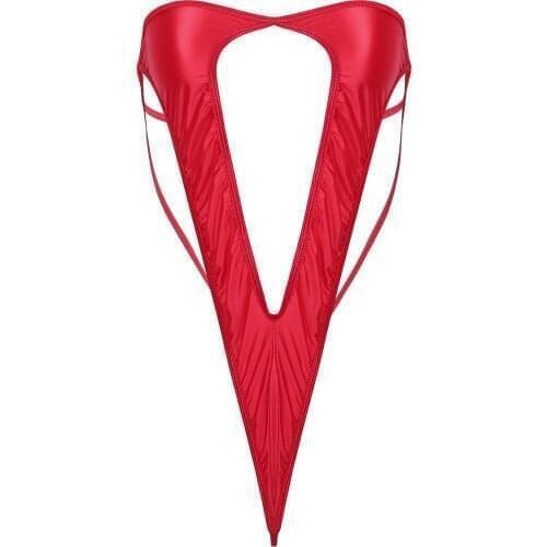 Womens G-String Sling Shot Micro Bikini Mini Bodysuit with Back Spaghetti Straps Sexy Nightwear Erotic Hot Sexy Clothing for Sex