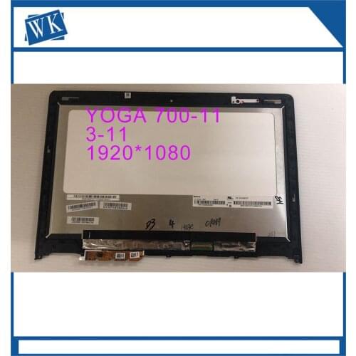 11.6" For Lenovo Yoga 3 11 Yoga 700-11 ISK LCD Screen+Touch Digitizer Assembly N116HSE-EBC REV.C1 FHD (1920X1080)