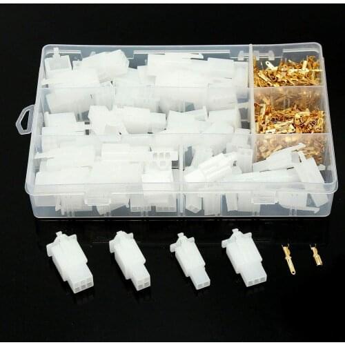 380pcs 2.8mm 2 3 4 6 Pin Wire Connector Terminal Auto Electrical for Car Motorcycle