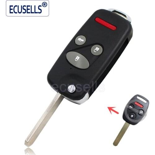 4 Buttons Modified Flip Folding Remote Key housing fob Shell Case Cover For Honda Accord Civic CRV S2000 Blade 2.4