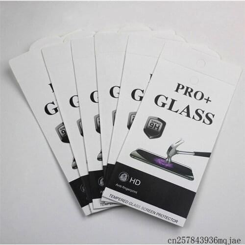 400 Pcs Tempered Glass Retail Packaging Box for iPhone 6 5s Mobile Phone Premium Film Guard Paper Package for Samsung