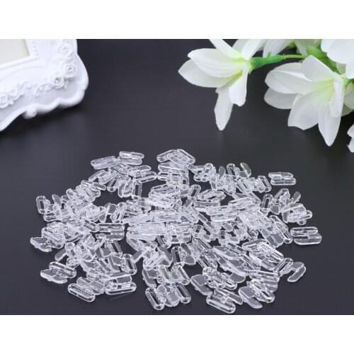 50pcs Bikini Clips Hook Snap Bra Clasps Swimsuit Buttons Apparel Sewing Buckles