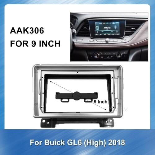2 Din Car Radio Stereo face Dash Mount Trim Fascia Frame for buick GL6 2018 high trim Car GPS Navigation Installation Kit Panel