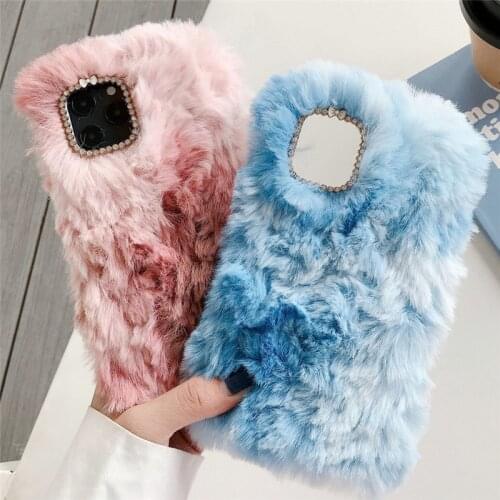 Phone Case Soft Cover for Huawei P8 P9 P10 Lite Plus P20 P30 P40 Pro Lite Plush Furry Shockproof Back Skin Protection Shell