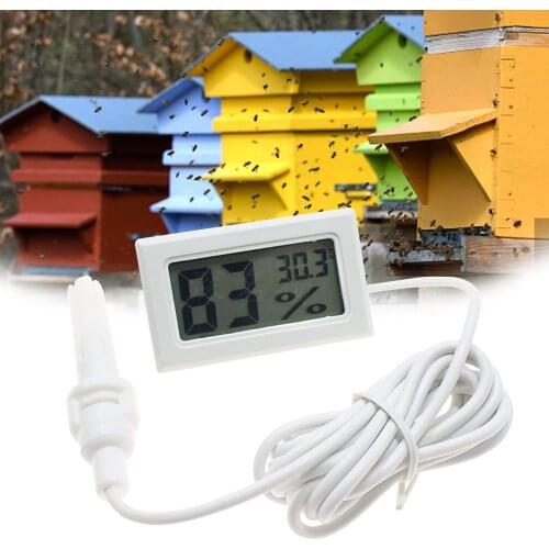 Digital Beehive Hygrothermograph with Sensor Hygrometer Thermometer Beekeeping Bee Hive Tool Langstroth Dadant Beehive Equipment