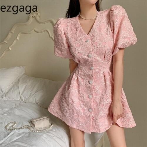 Ezgaga Pink Summer Dresses