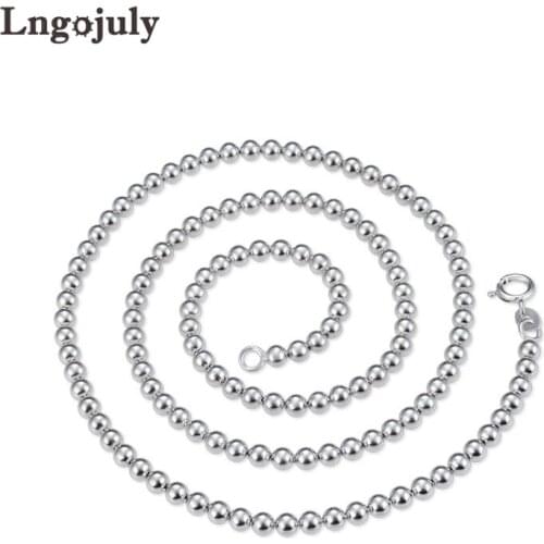 Fine Jewelry 100% 925 Sterling Silver Chain For Men Jewelry Genuine Silver Necklaces Hip-hop Male Double Buckle Chain Necklaces