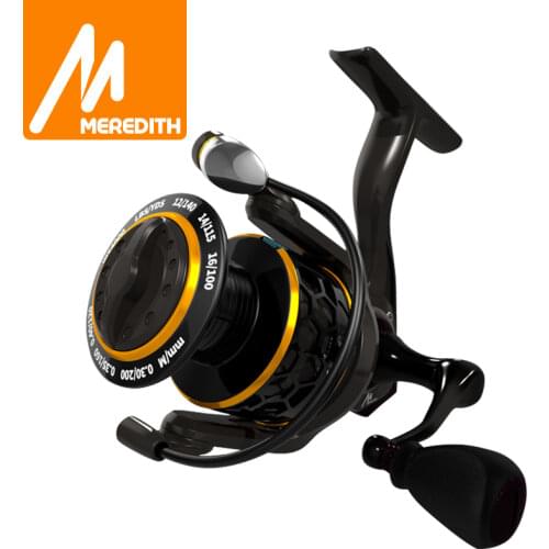 MEREDITH DAFNE KEEN Spinning Reel 5.2:1 2000 3000 4000 Triple Disc Carbon Drag 12KG Max Drag Power Bass Pike Carp Fishing Reels