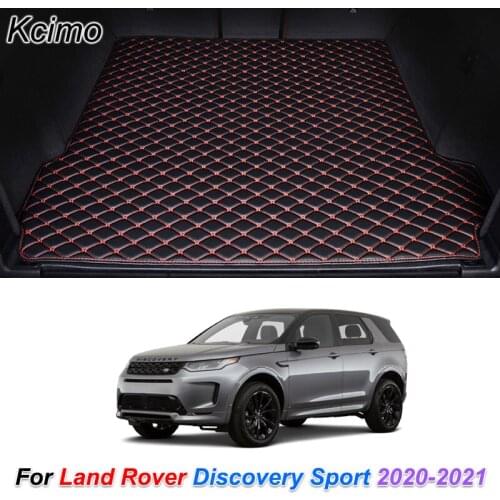 Leather Car Trunk Mat for Land Rover Discovery Sport 2020 2021 Cargo Liner Trunk Floor Pad Carpet Car Accessories