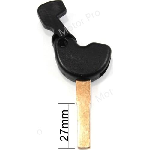 Uncut Blade Blank Key For PIAGGIO MP3 500 Motorcycle Replacement Accessories With Logo Red BLACK