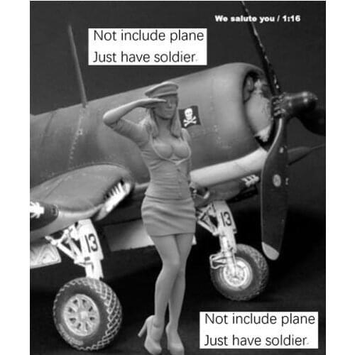 New Unassembled 1/16 120mm Pinup Girl We Salute You1942 Resin Kit DIY Toys Unpainted resin model