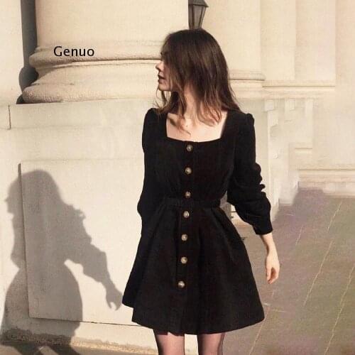 Autumn Simple Harajuku Pleated Dress Womens Fall Winter Club Party Night Office Leisure Stretch Slim Mini Dress Mujer