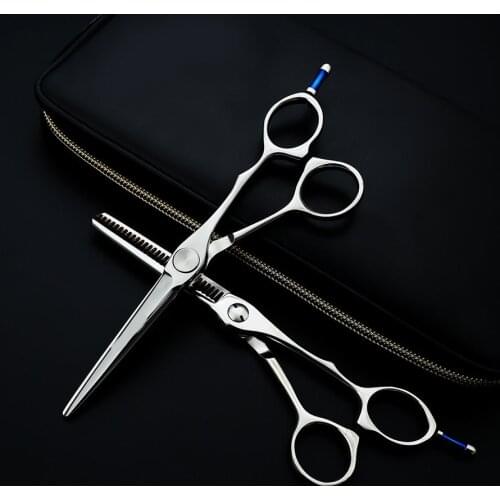 Bearing Barber professional scissors 6" high-end salon Japan 440c barber shop haircut thinning scissors hairdressing scissors
