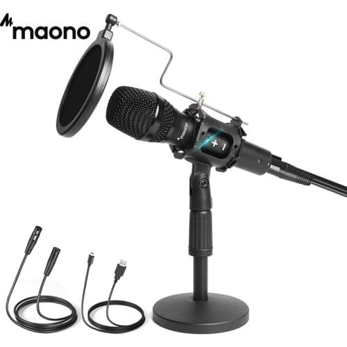 MAONO HD300 USB/XLR Microphone Professional Dynamic Podcast PC Mic for Live Streaming Gaming Studio Recording