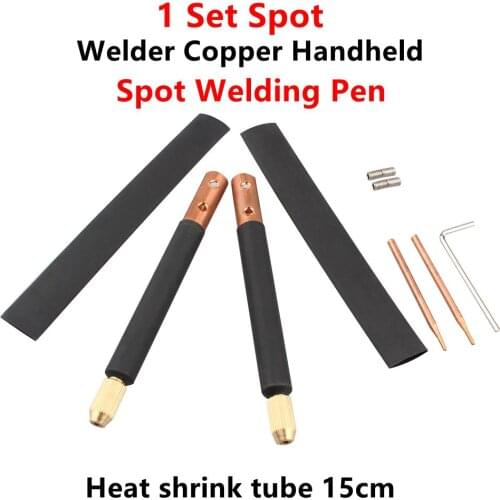 1 Set Spot Welder Copper Handheld Spot Welding Pen With a Pair of Domestic Spot Welding Pins