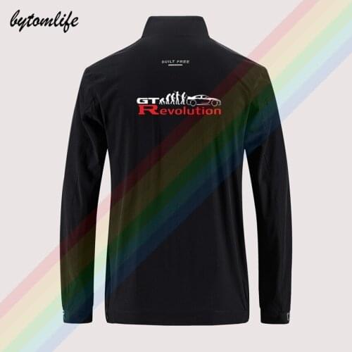 GT-R GTR Nissan Nismo R35 Evolution Slim Sport Jacket Men Street Windbreaker Jacket Mens Casual Back Printing Jacket Asian Size