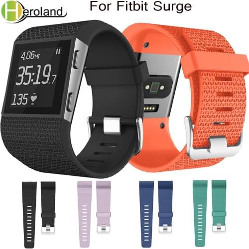 Sport silicone replacement wristband For Fitbit Surge Strap Watch Bands Smart adjustment Wristband Bracelet fashion accessories