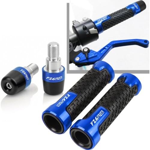 22MM Motorcycle Handlebar Grips Handle Bar Cap End Plugs For Yamaha FZ6FAZER FZ 6 FZ6 Fazer 2004-2012 2007 2008 2009 2011 2012