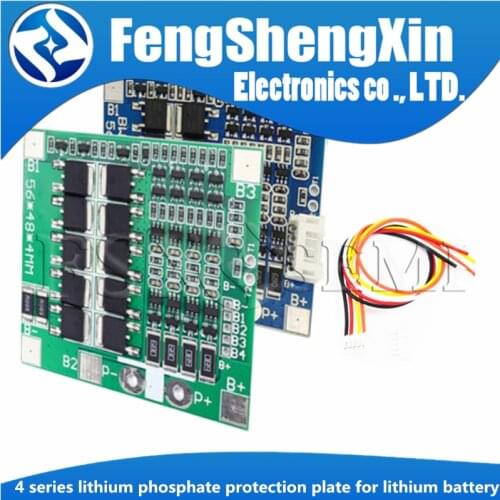 4S 30A Li-ion Lithium Battery 18650 Charger BMS Protection Board 3.7V 3.2V With balanced 18650 battery protection panel 10MOS