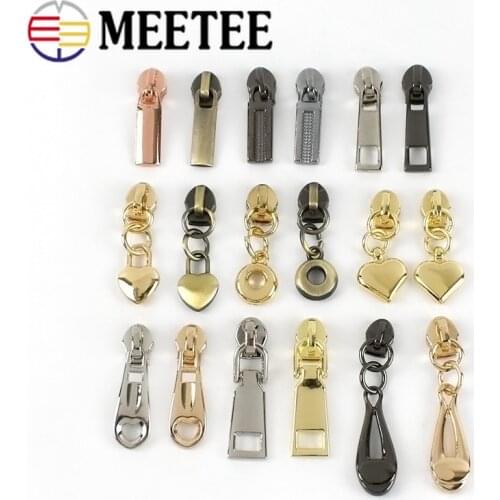 10pcs Fashion 3# O Rings Zipper Sliders For Nylon Zippers Jacket Clothes Zipper Head Zip Repair Kit DIY Bag Accessories