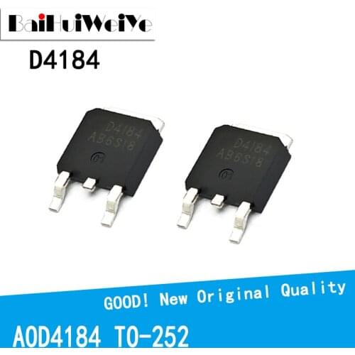 10PCS/LOT AOD4184A AOD4184 TO252 OD4184 D4184 40V 50A TO-252 TO252 MOS FET New and Original IC Chipset