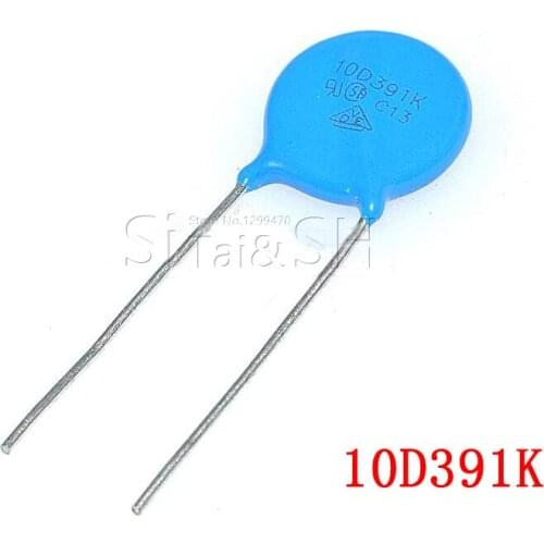 10pcs varistor 10D391K 390V piezoresistor 10D391