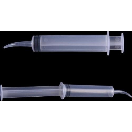 12ml Disposable Dental Irrigation Syringe With Curved Tip Dental Kit Tooth Whitening Material Dental Instrument