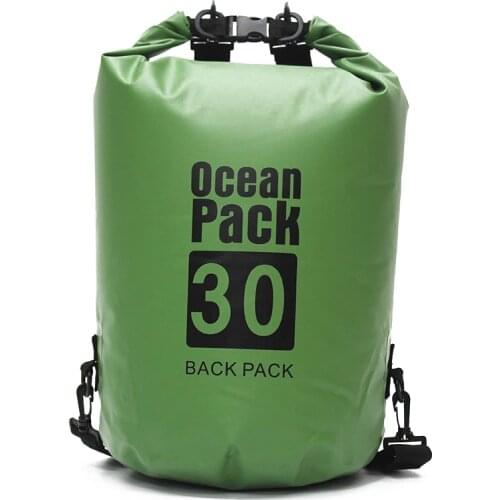 20L 30L Outdoor PVC Waterproof Dry Bag Ocean Pack Backpack For Swimming Swim Water Proof Impermeable River Trekking Bag
