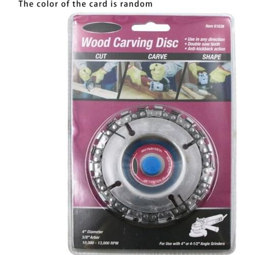 5 Inch Chain Grinder Chain Saws Disc Woodworking Chain Plate Tool 5 Inch Multi-Functional Wood Carving Disc Angle Grinding Tool