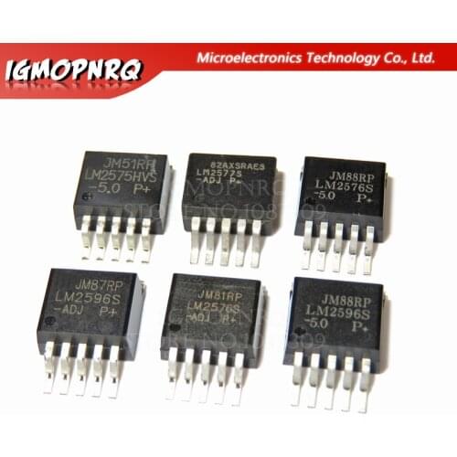 5pcs LM2577S-ADJ LM2575HVS-5.0 LM2596S-5.0 LM2596S-ADJ LM2576S-5.0 LM2576S-ADJ TO-263 LM2577 LM2575 LM2596 LM2576