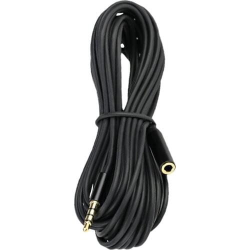 TRRS Male 3.5mm Jack Male to Female Plug Microphone Audio Cable Wires